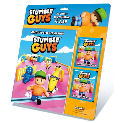 Diramix Stumble Guys Sticker-Album + 10 Sticker (2 Päckchen) Kollektion 2024