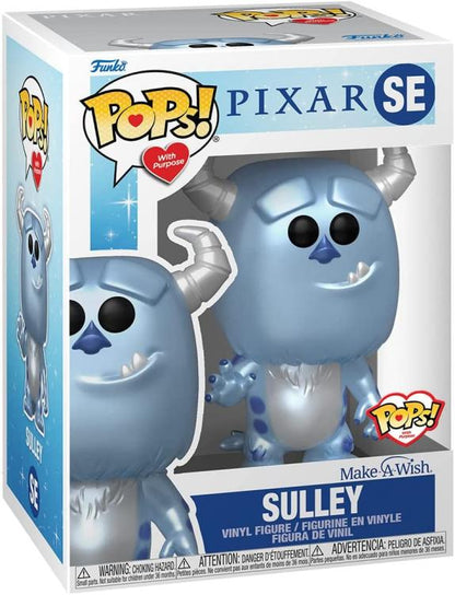 Funko Pops! With Purpose Disney Pixar Sulley Se Make A Wish 2022 Metallic Vinyl