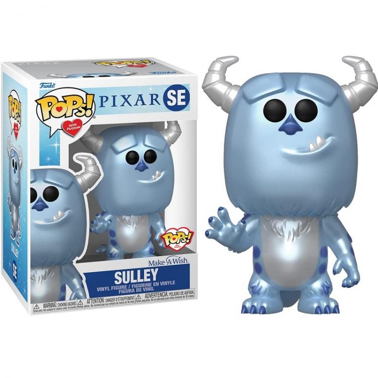 Funko Pops! With Purpose Disney Pixar Sulley Se Make A Wish 2022 Metallic Vinyl