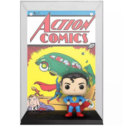 Funko Pop ! Dc Comic Cover Superman - (01) Action Comics Figure Da Collezione