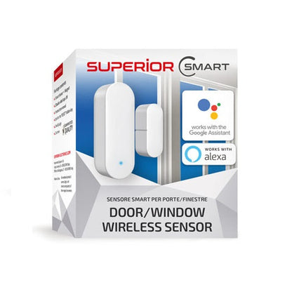 Superior Intelligenter Sensor für Türen und Fenster Weiß Alexa Google Smartlife Türen