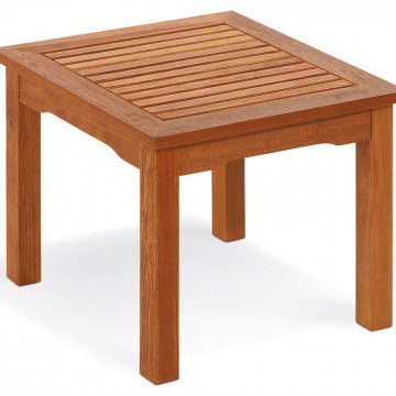 Quadratischer Beistelltisch 50x50 cm aus massivem Akazienholz 22 mm stark