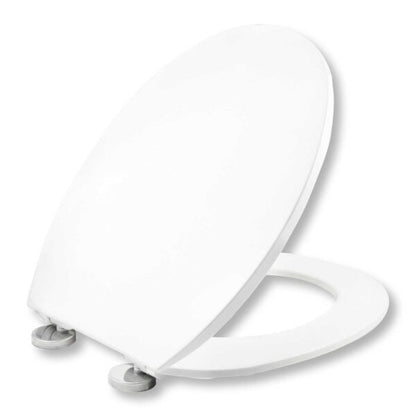 Sedile WC universale in termoindurente con chiusura rallentata e sistema estraibile