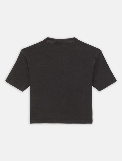 Dickies T-shirt a Costine da Donna Plentywood DK0A866FBLK1 Nero