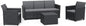 Claire Lounge Graphite living room with cushions