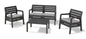 Delano lounge set graphite with removable cushions
