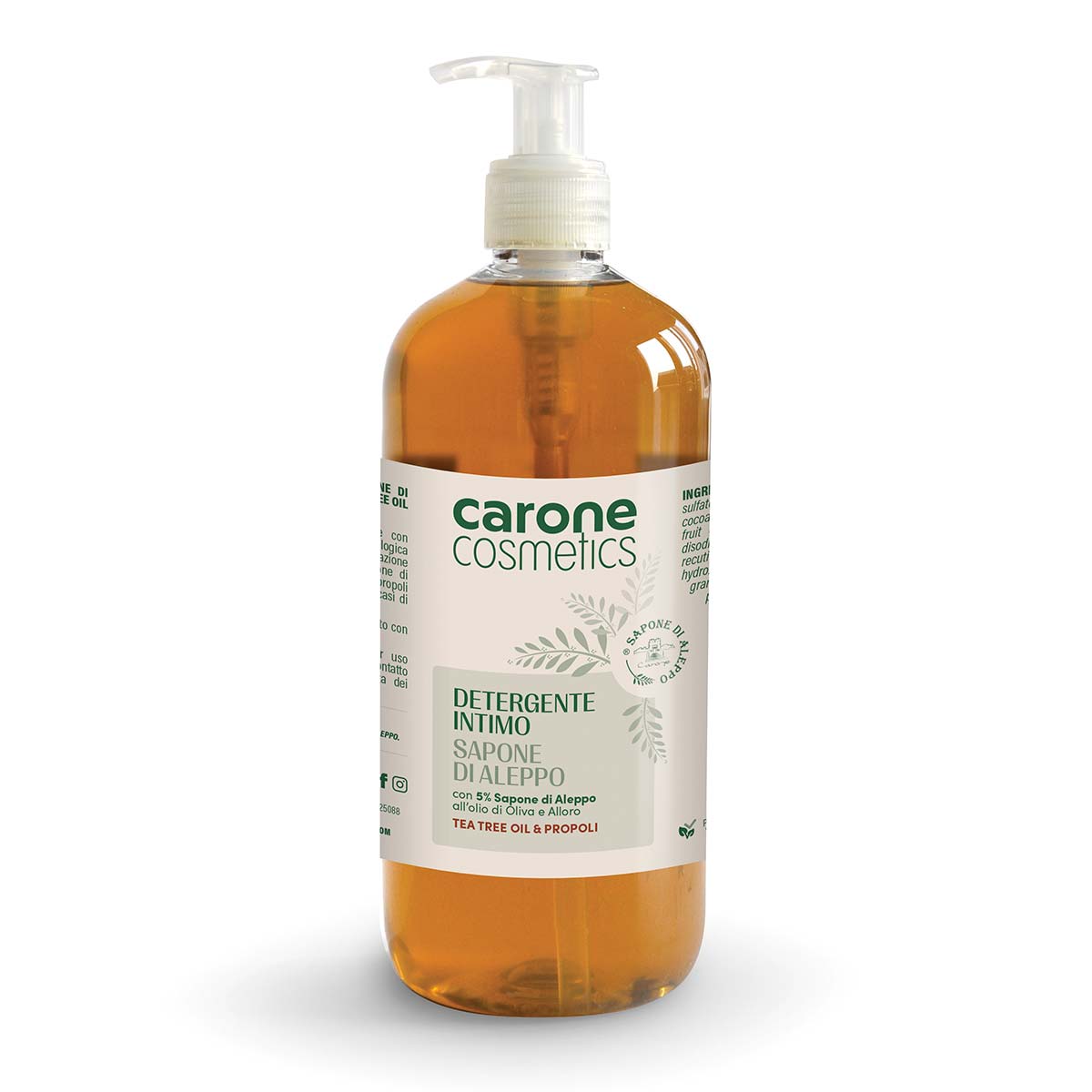 Sapone Di Aleppo Detergente Intimo 5% Con Tea Tree Oil Delicato Per Igiene Quotidiana 250 ml