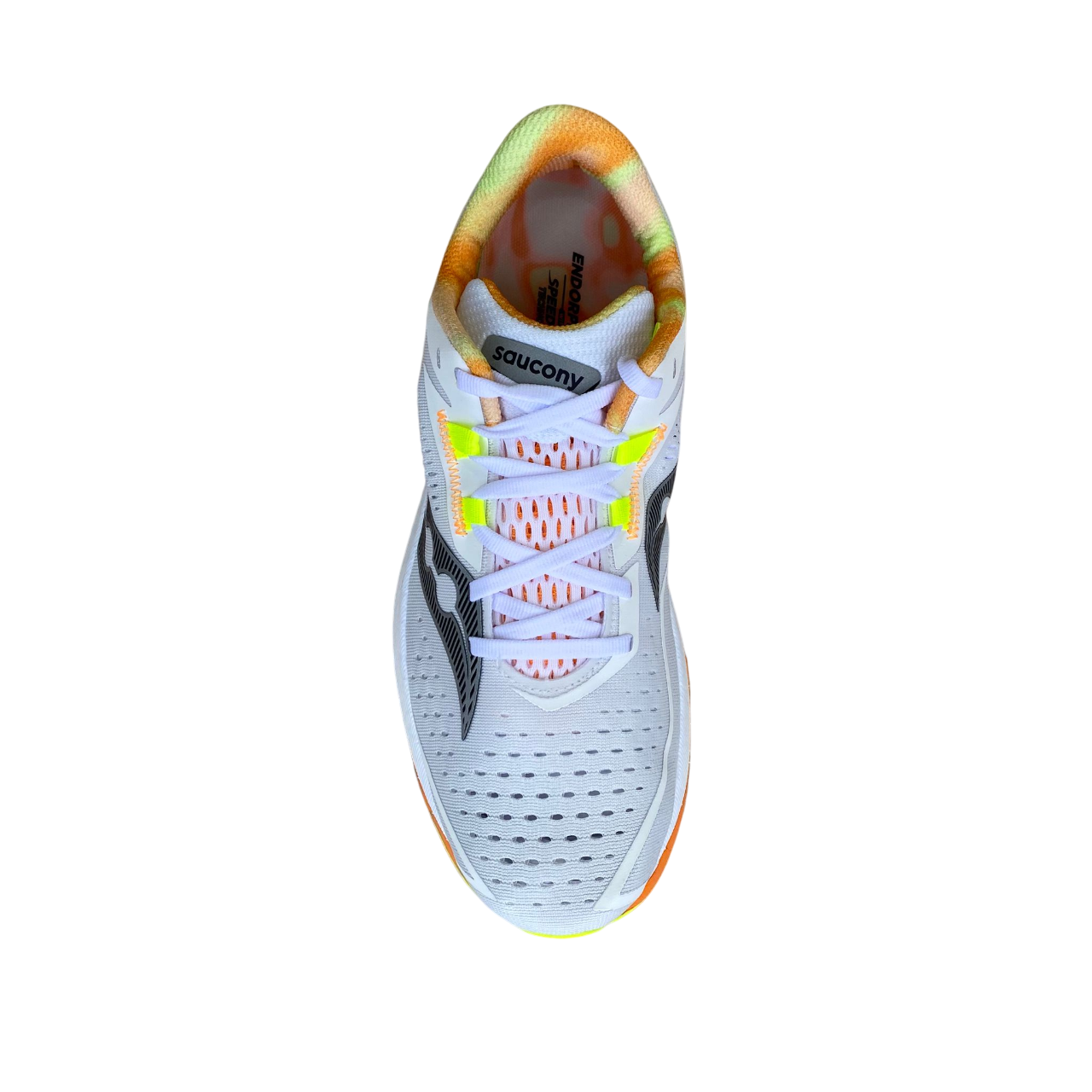 Saucony Endorphin Speed 4 S20940-30 Scarpe Running Uomo Piastra Nylon Gara Allenamento Veloce Bianco Arancio