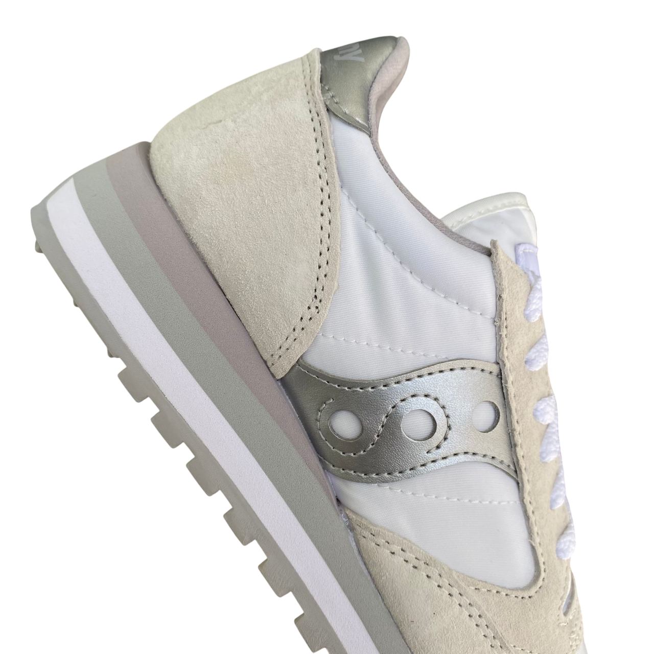 Saucony Jazz Triple S60530-16 Sneakers Donna Bianco Argento Platform