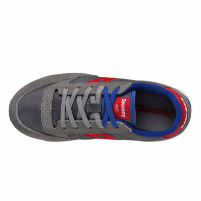 Saucony Original scarpa sneakers da ragazzo Jazz SK259608Y grigio rosso