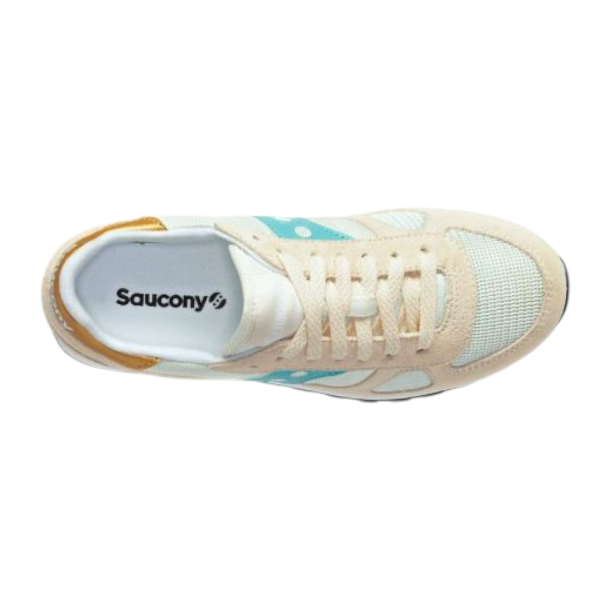 Saucony Women's Shadow Original S1108-839 Beige Turquoise Sneakers