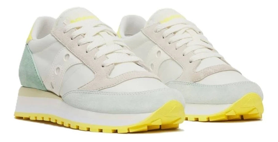 Saucony Lifestyle Sneakers Donna Avorio Acqua - S60530-61 Jazz Triple