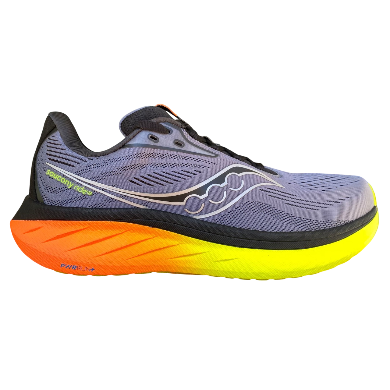 Saucony Ride 18 Scarpe Running Uomo Grigio Giallo - S21000-99