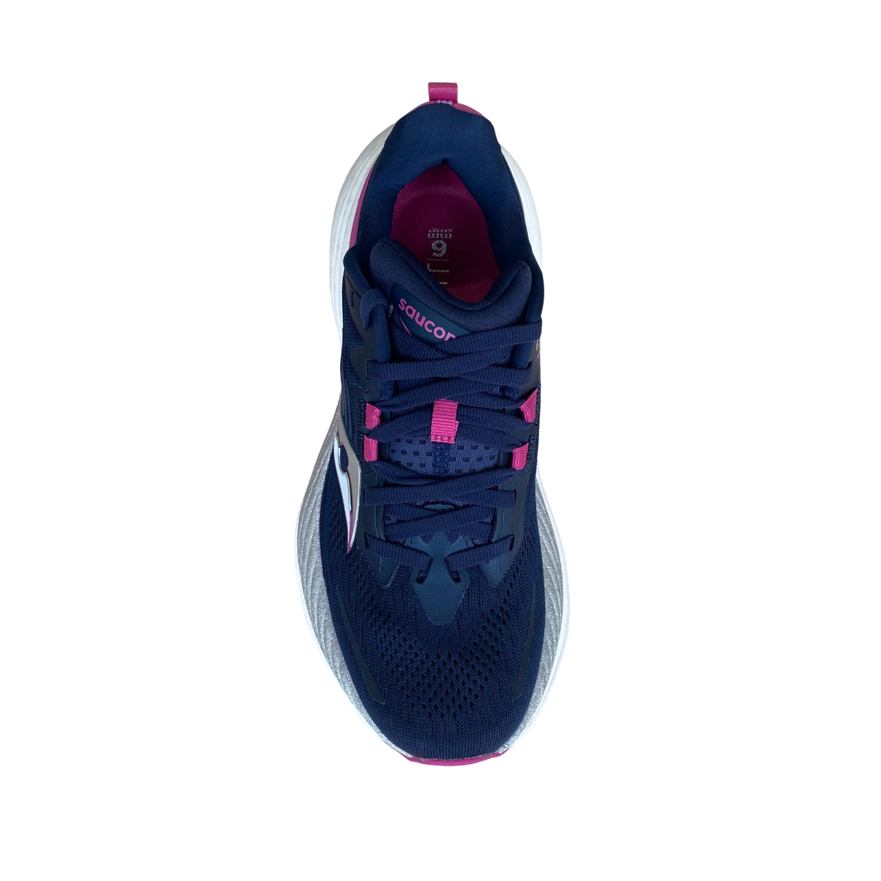 Saucony Hurricane 24 S10933-161 Scarpe Running Donna Stabilità Pronazione Massima Ammortizzazione Blu Fucsia