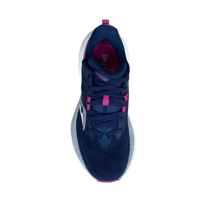 Saucony Hurricane 24 S10933-161 Scarpe Running Donna Stabilità Pronazione Massima Ammortizzazione Blu Fucsia
