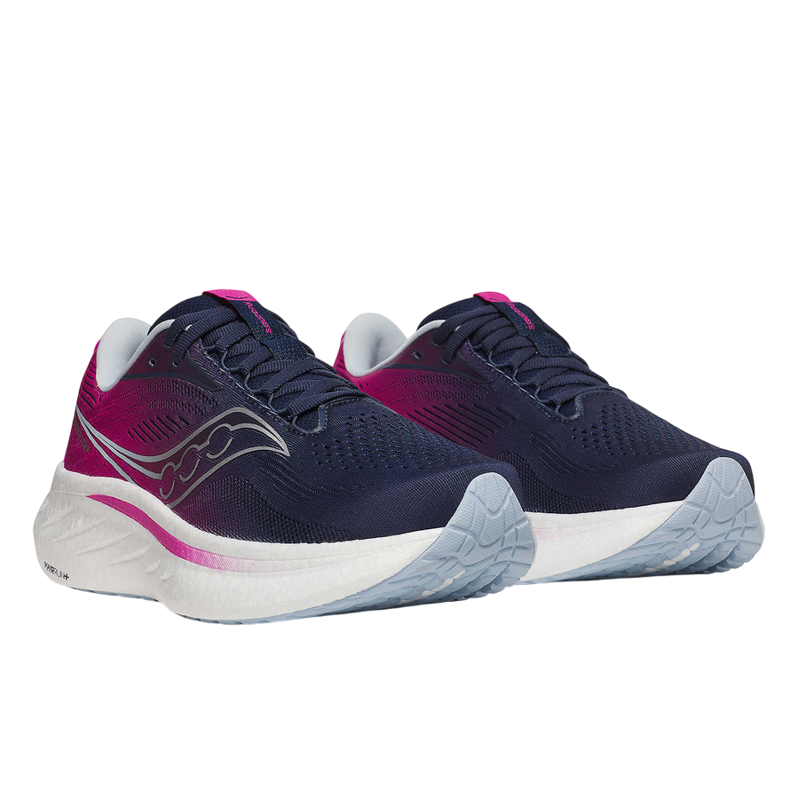 Saucony Ride 18 S11000-160 Scarpe Running Donna Versatili Allenamento Quotidiano Blu Fucsia