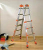 Telescopic ladder, aluminium, EN131, 3+3 steps