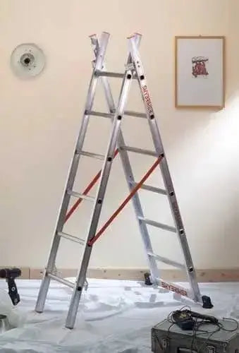 Aluminium-Mehrzweckleiter, doppelseitig, Gr. 12