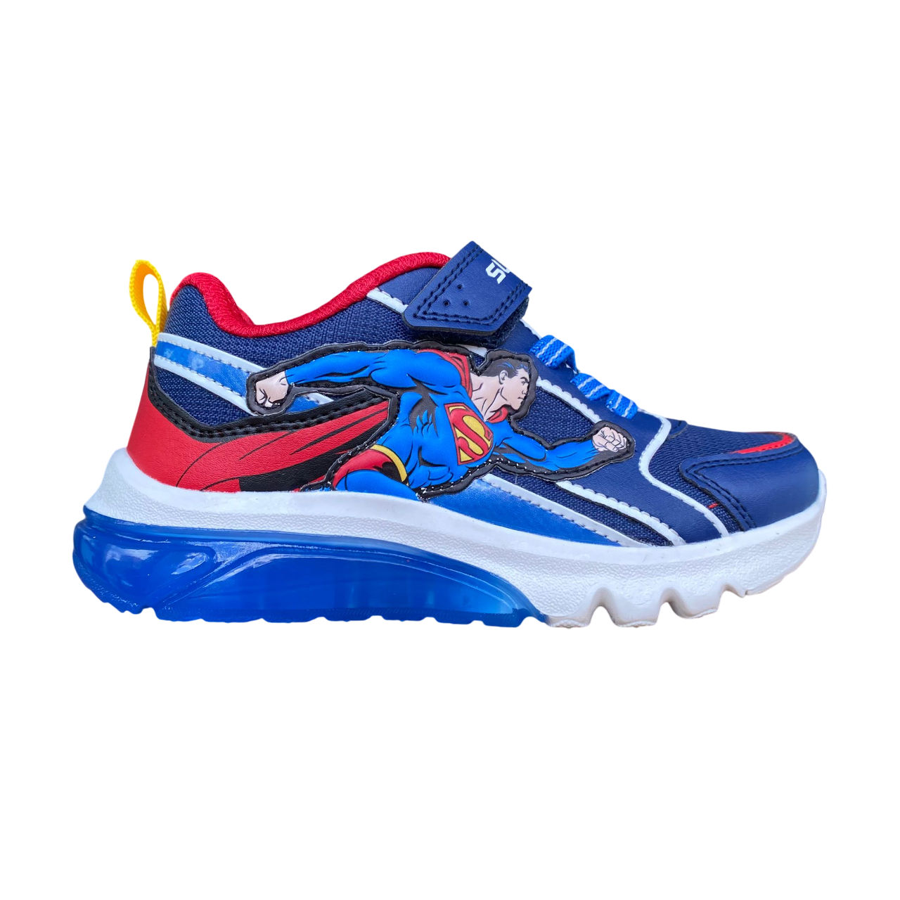 Geox scarpa Junior Ciberdron Superman J56LBD 05411 C0200 Blu-Rosso