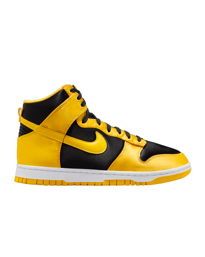 Nike Dunk High FN4216-001 Women's Sneakers Black White Maize