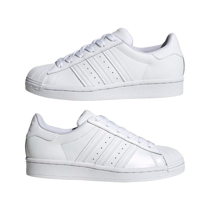 Adidas Originals scarpa sneakers da ragazzo Superstar EF5399 bianco