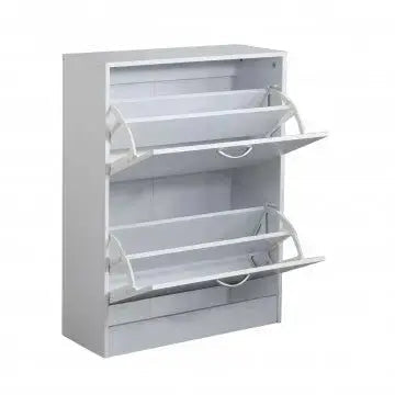 Scarpiera Sally Bianca: Legno, cm 60x24x80