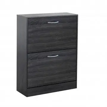 Scarpiera Sally Grigio Scuro: Legno, cm 60x24x80