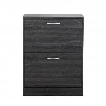 Scarpiera Sally Grigio Scuro: Legno, cm 60x24x80
