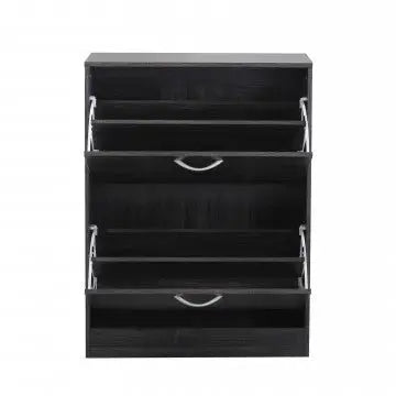 Scarpiera Sally Grigio Scuro: Legno, cm 60x24x80