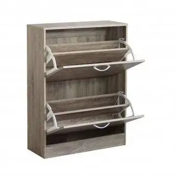 Scarpiera Sally Naturale: Legno, cm 60x24x80