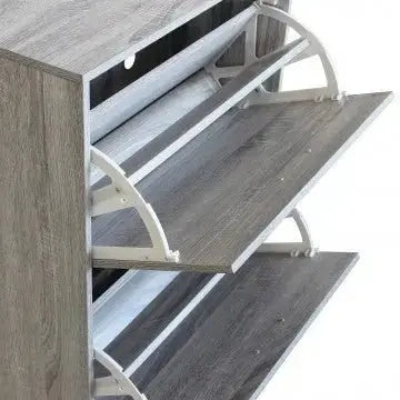 Scarpiera Vicky Grigio Chiaro: Legno, cm 60x24x115