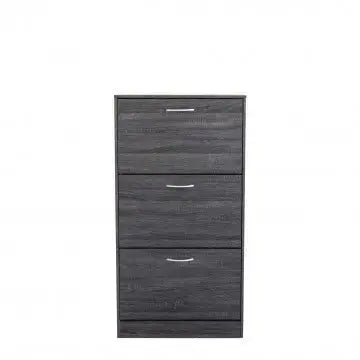 Scarpiera Vicky Grigio Scuro: Legno, cm 60x24x115