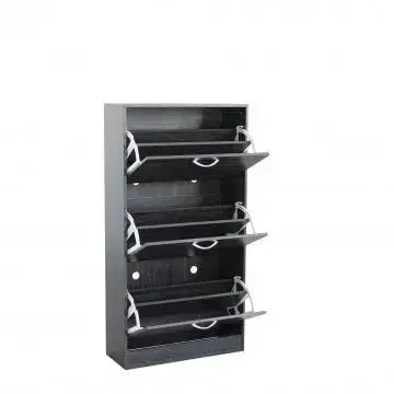Scarpiera Vicky Grigio Scuro: Legno, cm 60x24x115
