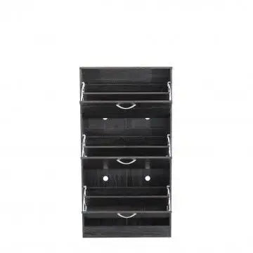 Scarpiera Vicky Grigio Scuro: Legno, cm 60x24x115