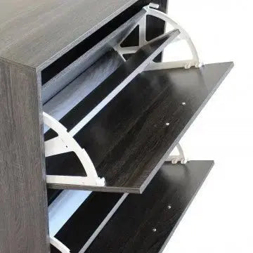 Scarpiera Vicky Grigio Scuro: Legno, cm 60x24x115