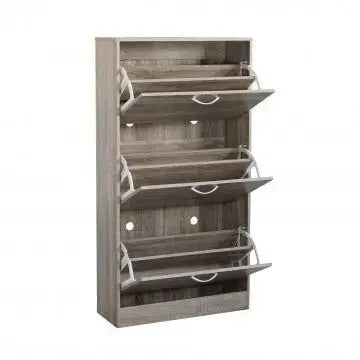 Scarpiera Vicky Naturale: Legno, cm 60x24x115