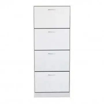 Scarpiera Wendy Bianca: Legno, cm 60x24x150