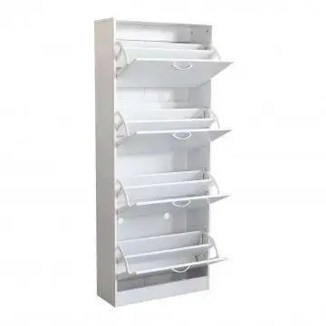 Scarpiera Wendy Bianca: Legno, cm 60x24x150