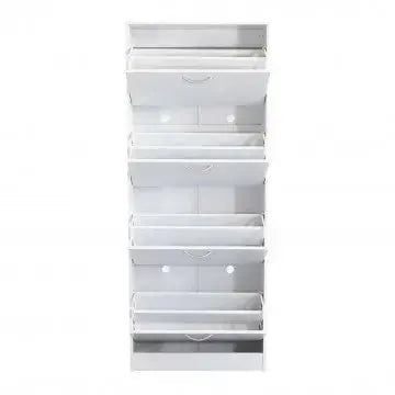 Scarpiera Wendy Bianca: Legno, cm 60x24x150