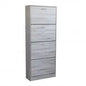 Shoe rack Wendy Light Grey: Wood, cm 60x24x150