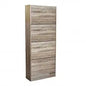 Wendy Natural Shoe Rack: Wood, 60x24x150 cm