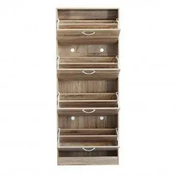 Scarpiera Wendy Naturale: Legno, cm 60x24x150