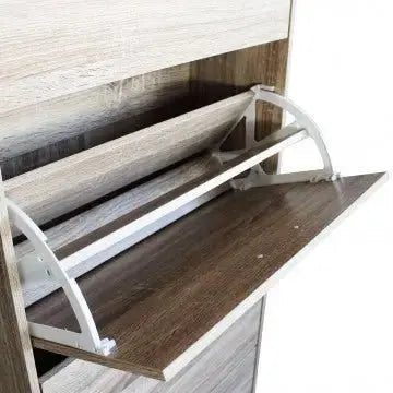 Scarpiera Wendy Naturale: Legno, cm 60x24x150