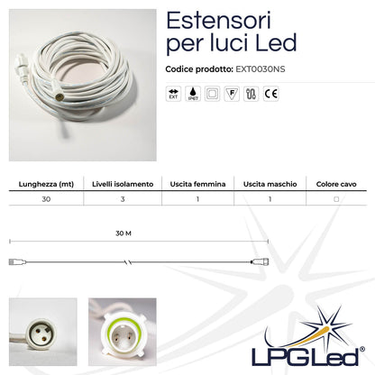 Estensore per luci led | 30 metri | IP67