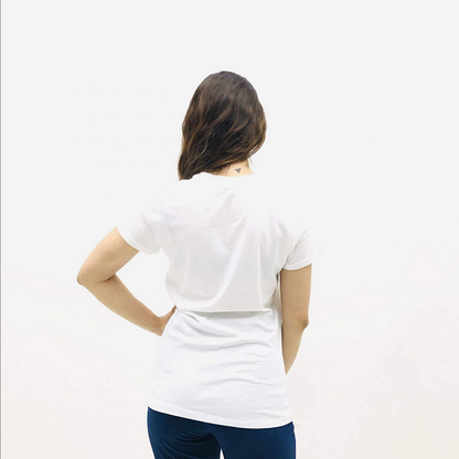 Nike T-shirt in jersey da donna W CI1383 100 bianco