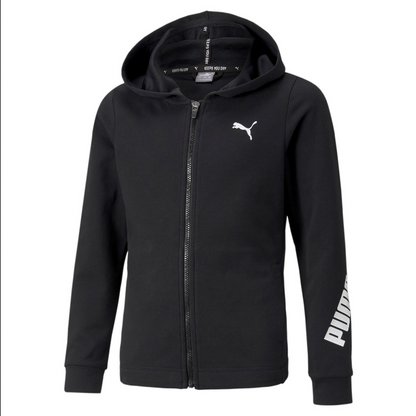 Puma felpa con cappuccio e cerniera intera da ragazza Modern Sports 589215 01 nero