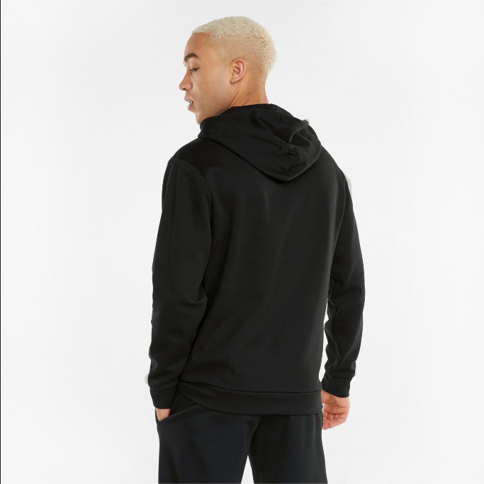 Puma Felpa Uomo Mezza Zip Cappuccio RAD/CAL DK 589389-01 Nero