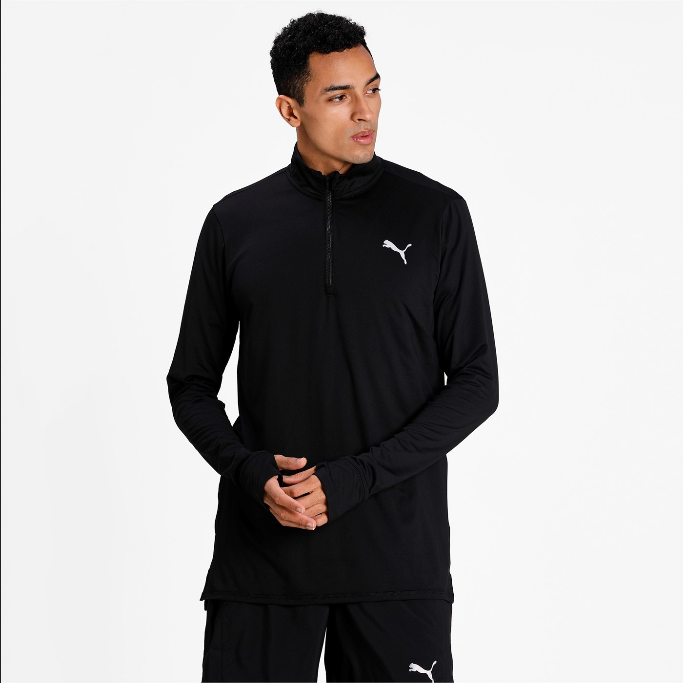 Puma Maglia da corsa mezza zip manica lunga Run Favorite 1/4 Zip M 520211 01 black