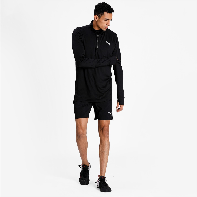 Puma Maglia da corsa mezza zip manica lunga Run Favorite 1/4 Zip M 520211 01 black