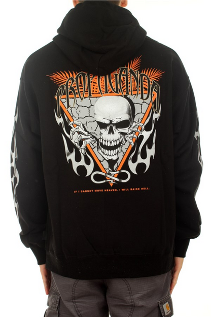 Propaganda Felpa con Cappuccio Skeleton Hoodie 21FWPRFE540-01 nero